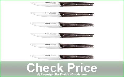 Emojoy 6-Piece Non-Serrated Steak Knife Set