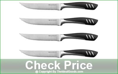 Bellemain Premium 4-Piece Fully Serrated Edge Steak Knife Set