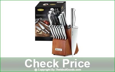 McCook MC29 15-Pieces Self-Sharpening Kitchen Knife Block Set