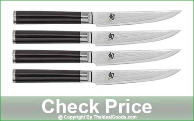 Shun Classic 4-Piece Damascus Steak Knife Set