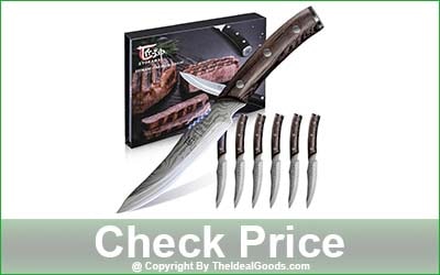 Syokami 6-Piece Non-Serrated Steak Knife Set