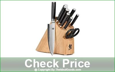 Shun Classic 10-Piece Damascus Kitchen Knife Set with Bamboo Block 