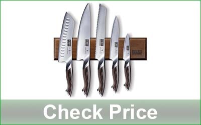 HOSHANHO 6-Pc Kitchen Knife Set with Magnetic Holder