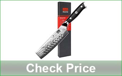 SHAN ZU 7-Inch Damascus Nakiri Knife