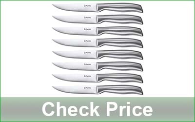 D.PERLLA 8-Piece Straight Edge Steak Knife Set 
