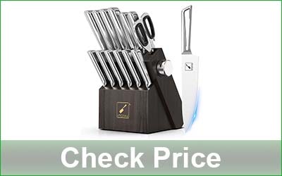 IMARKU 14-Piece Japanese Dishwasher Safe Knife Set with Block