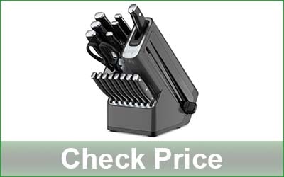 Ninja K32017 17-Piece Kitchen Knife Block Set with Built-in Sharpener