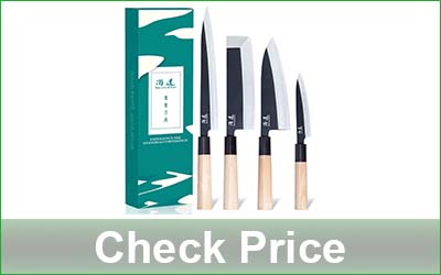 SHANGDAO 4-Piece Japanese Sushi Knife Set