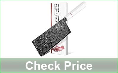 DRGSKL 7.3-Inch Damascus Meat Cleaver Knife