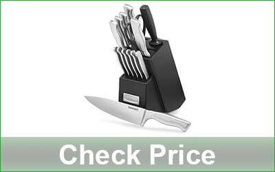 CUISINART 15-Piece Kitchen Knife Set with Wood Block - C77SS-15PK