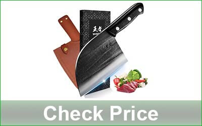 ENOKING 6.7-Inch Serbian Meat Cleaver Knife