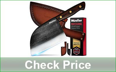 MUELLERHOME 6.7-Inch Serbian Meat Cleaver Knife