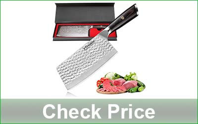 YTUOMZI 7-Inch Non-Stick Cleaver Knife