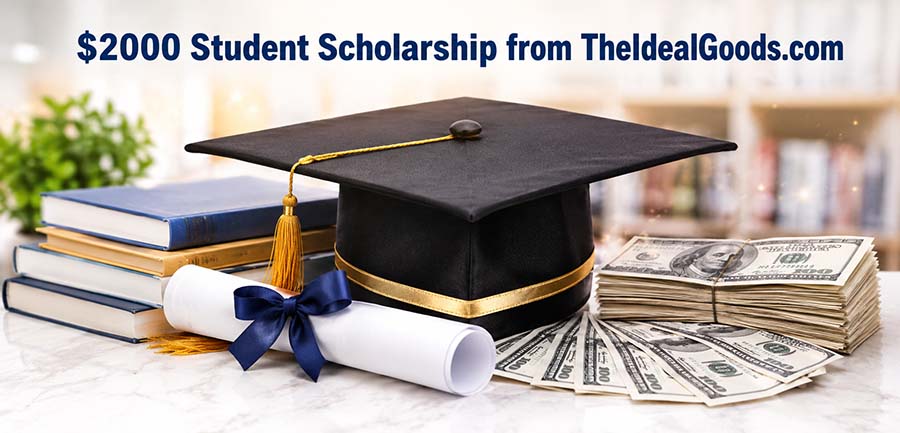 $2000 Student Scholarship from TheIdealGoods.com