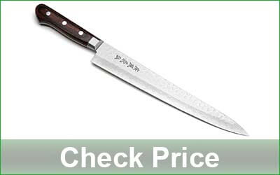 YOSHIHIRO 9.5-Inch VG10 16-Layer Damascus Japanese Slicer Knife