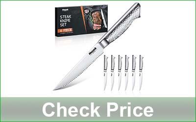HUUSK 6-Piece Japanese Steak Knives Set