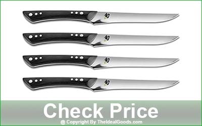 SHUN Shima 4-Piece Damascus Steak Knife Set