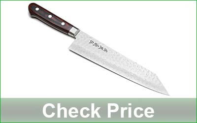 YOSHIHIRO 8.25-Inch Japanese Damascus Kiritsuke Knife